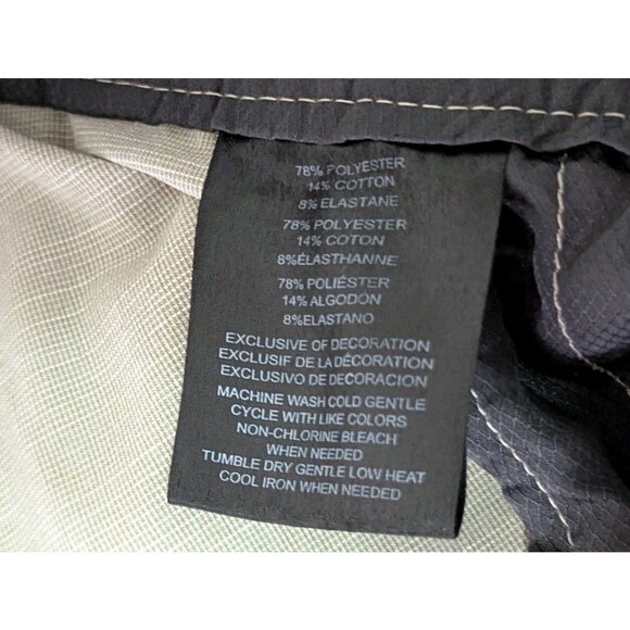 HANG TEN Hybrid Swim Shorts Chinos 36 Beige Drawstring Quick Dry Golf Beach - Picture 8 of 8